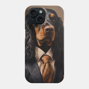 Gordon Setter Dog in Suit Phone Case