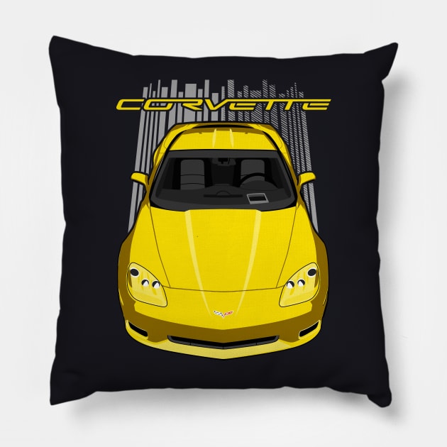 Corvette C6 - Yellow Pillow by V8social