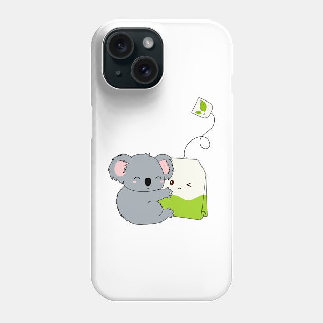 Koala Tea Phone Case by alexanderkansas