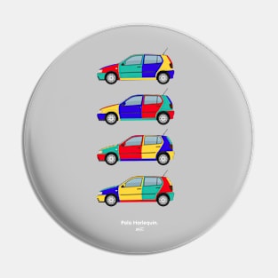 Harlequin hatchback collection Pin