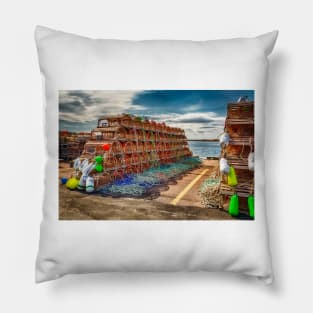 Lobster Traps Covehead Harbour PEI Pillow