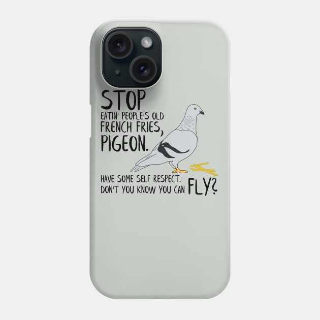 Stop Pidgeon - Tracy Morgan 30 Rock Quote Phone Case by sadsquatch