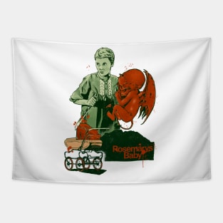 Rosemarys Baby Fanart Movie Vintage Tapestry