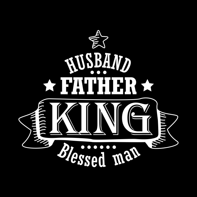 Husband Birthday Gift Father Gift Best Husband Blessed Man Fathers Day Gift Dad Cool  Design by DimDom