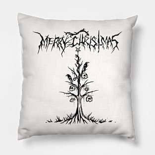 Black christmas Pillow