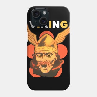 Viking warrior with winged helmet and mustache Phone Case