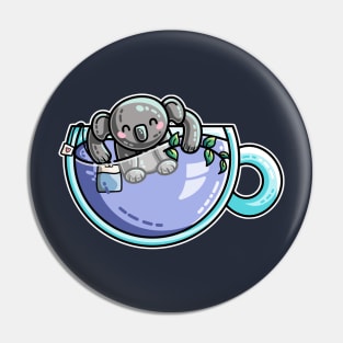 Quality Koala-Tea Pun Pin