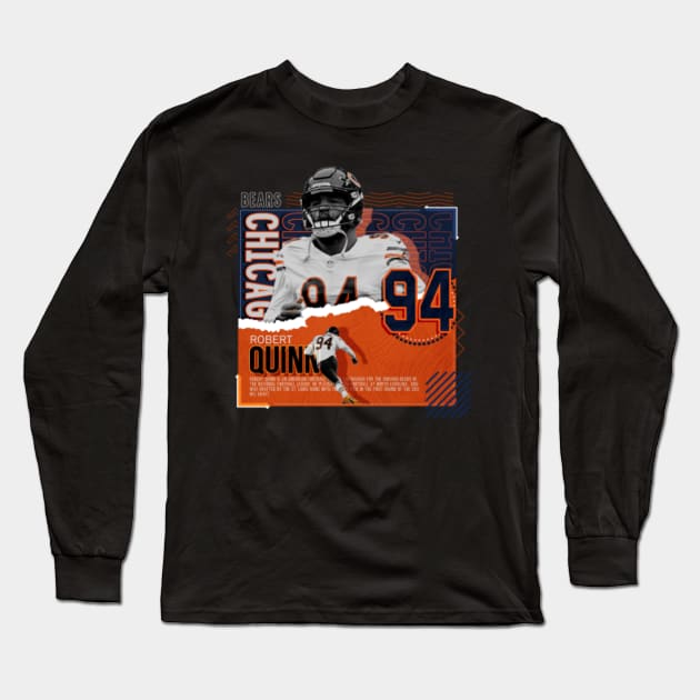 Rinkha Robert Quinn Football Paper Poster Bears Long Sleeve T-Shirt