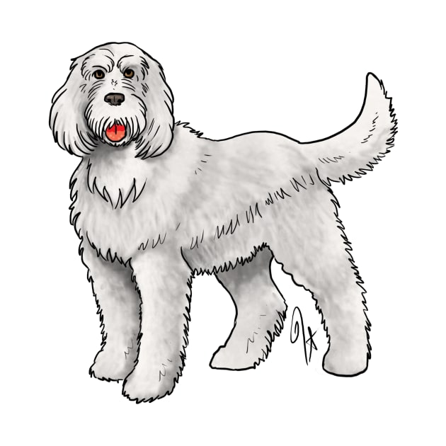 Dog - Spinone Italiano - White by Jen's Dogs Custom Gifts and Designs