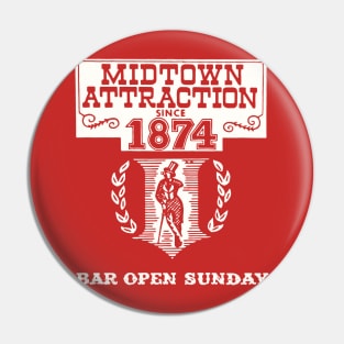 Vintage Midtown Attraction Philadelphia Bar Pin