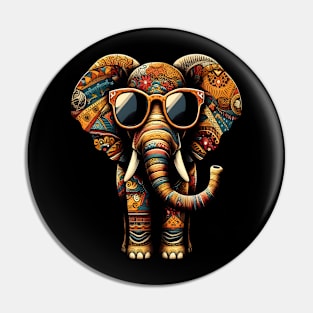 elephant Vintage Sunglasses Funny African Animal Lover Pin