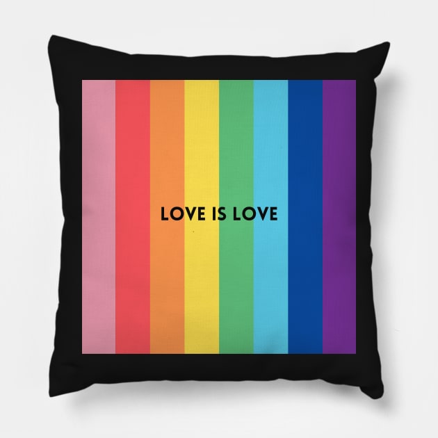 Love is love art Pillow by jeune98