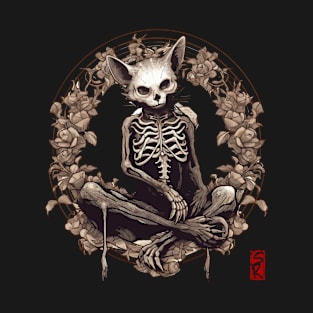 Skeleton Cat T-Shirt