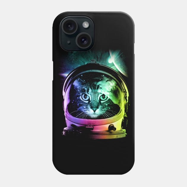 Space Cat V.II Phone Case by clingcling