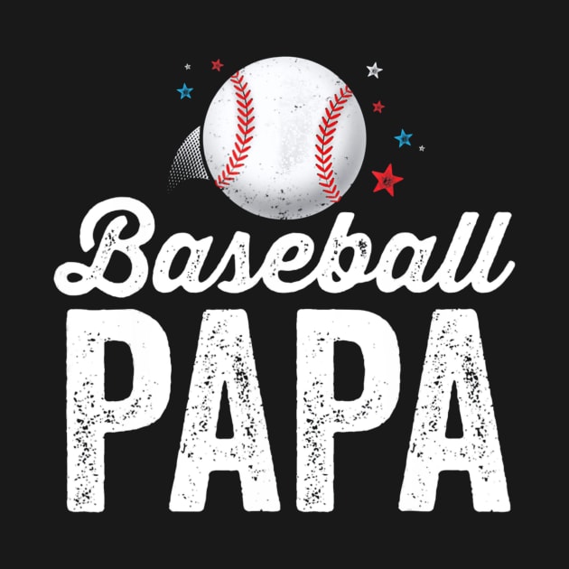 Baseball Papa Dad Father Grandpa Men by Vigo