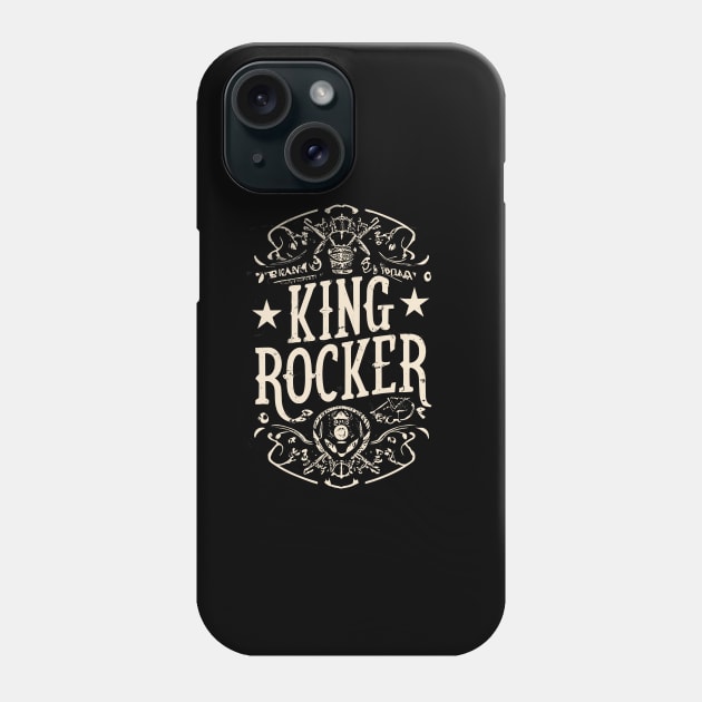 Kingrocker vintage whiskey Phone Case by Kingrocker Clothing