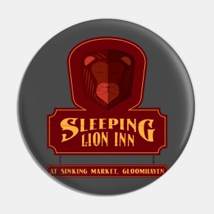 Sleeping Lion Inn Sign Pin