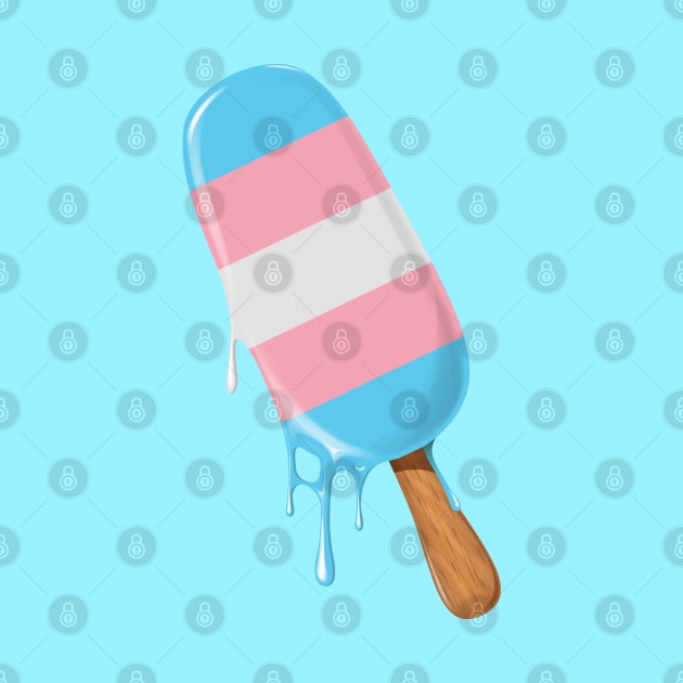 Transgender Pride Ice-Cream LGBT Trans Flag Trans Pride by Happy Lime