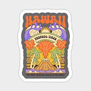 Retro United States Hawaii Magnet