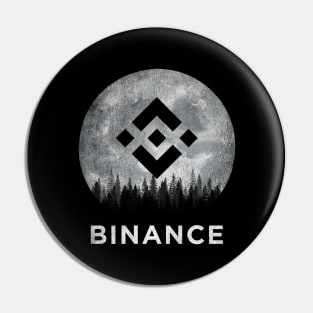 Vintage Binance BNB Coin To The Moon Crypto Token Cryptocurrency Blockchain Wallet Birthday Gift For Men Women Kids Pin