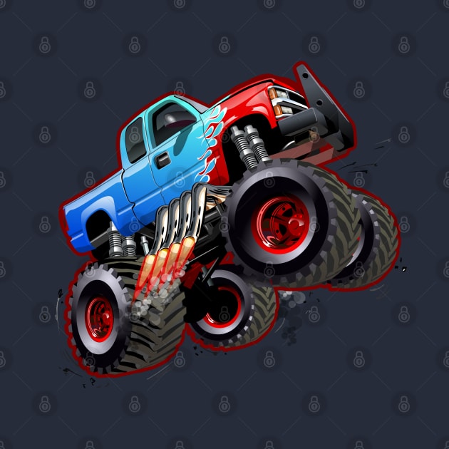 Cartoon monster truck by Mechanik