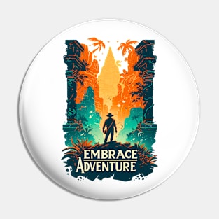 Embrace Adventure - Jungle Ruins - Indy Pin