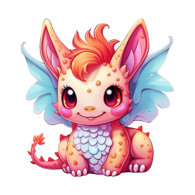 Kawaii Dragon Drawing by FluffigerSchuh