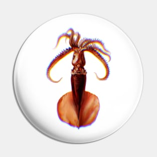 Giant Squid Fringed Pin