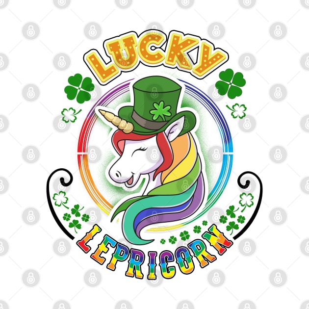 St Patrick's Design For Kids Lucky Lepricorn by KsuAnn