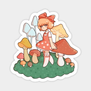 Mushroom Girl Magnet