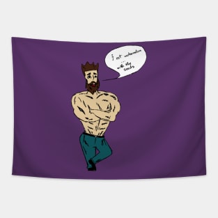 Overly Manly Man - Watermelon Tapestry