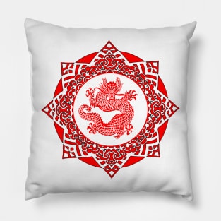 Red Dragon Star Pillow