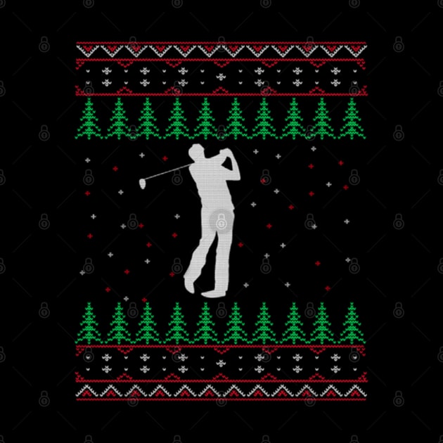 Golf Ugly Christmas Sweater Gift For Golfing Lover by uglygiftideas