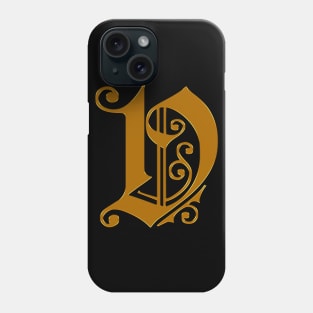 Golden Letter V Phone Case