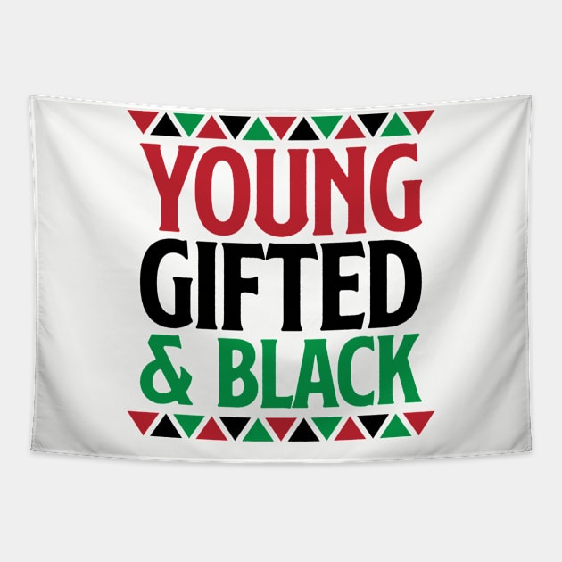 Young Gifted and Black, Black History, Black Lives Matter Tapestry by UrbanLifeApparel