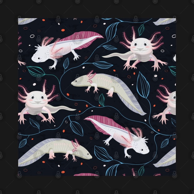 Cute Axolotls by Avisnanna