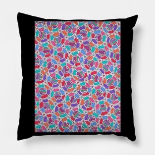 Colorful Circles Maze Pillow