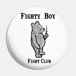 Fighty boy fight club Bear Pin