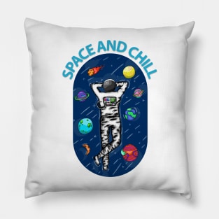 astronaut space and chill Pillow