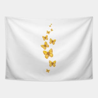 group of yellow butterfly Tapestry