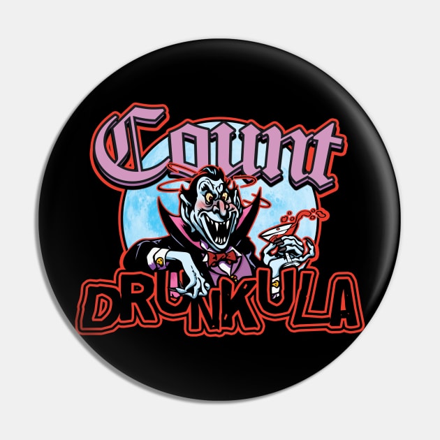Count Drunkula Pin by Doc Multiverse Designs