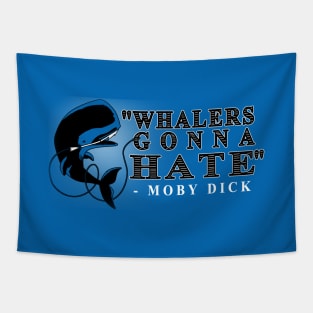 Moby Dick Whale Bookworm Funny Retro Vintage Meme Tapestry