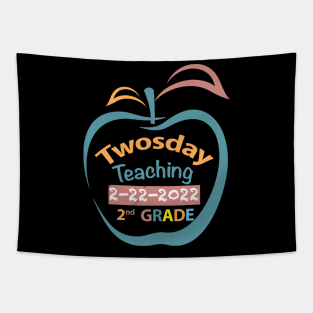 Teaching 2nd Grade on Twosday 2  February 2022 Teacher Gift Tapestry