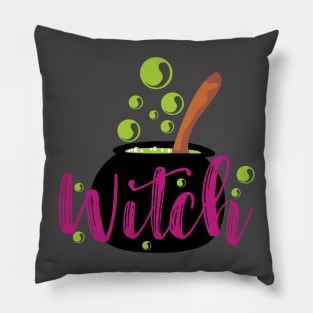 Bubbling Witch Cauldron Pillow