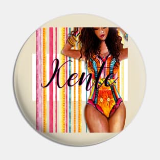 Kente Life Pin