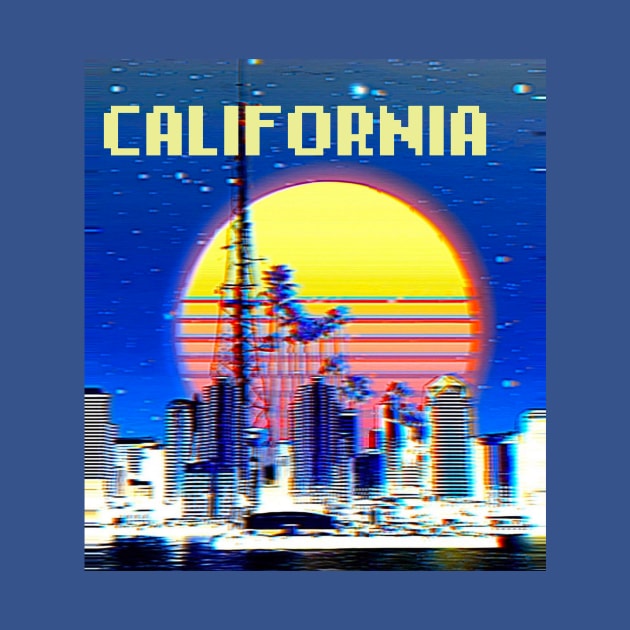 California 90s retro shirt by lofi_retrowave