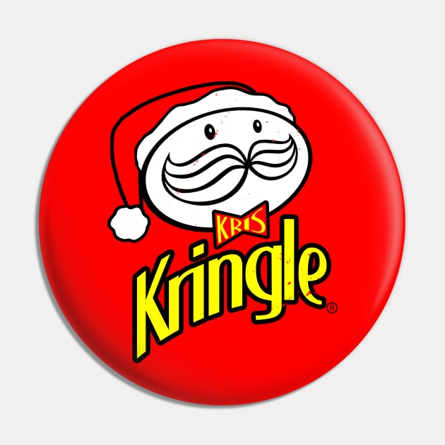 Kris Kringle Santa Claus Inspired Christmas Logo Parody Pin by BoggsNicolas