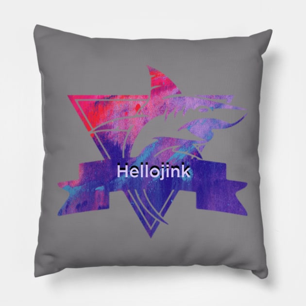 Original shark colouring Pillow by Hellojink