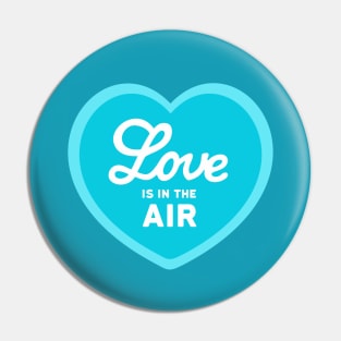 Turquoise Love is in the Air Pin