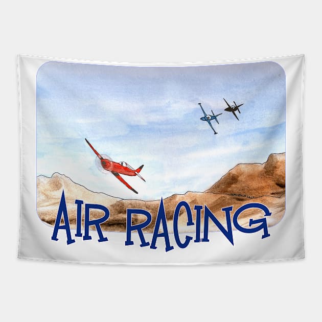 Air Racing, Sky Racing, Pilot Racing Tapestry by MMcBuck